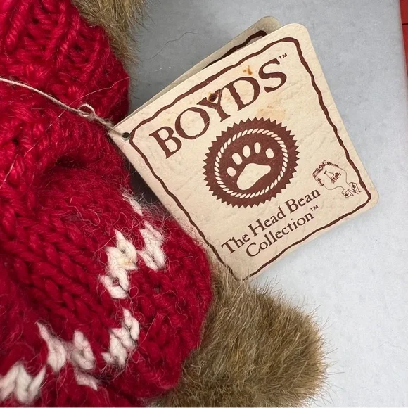 Boyds Bears Brown Teddy with Red Sweater - Picture 5 of 7